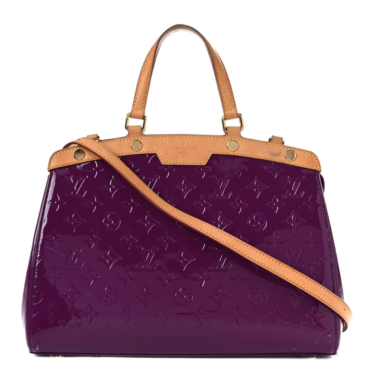 Louis Vuitton BREA AMETHYST MM Vernis Handbag