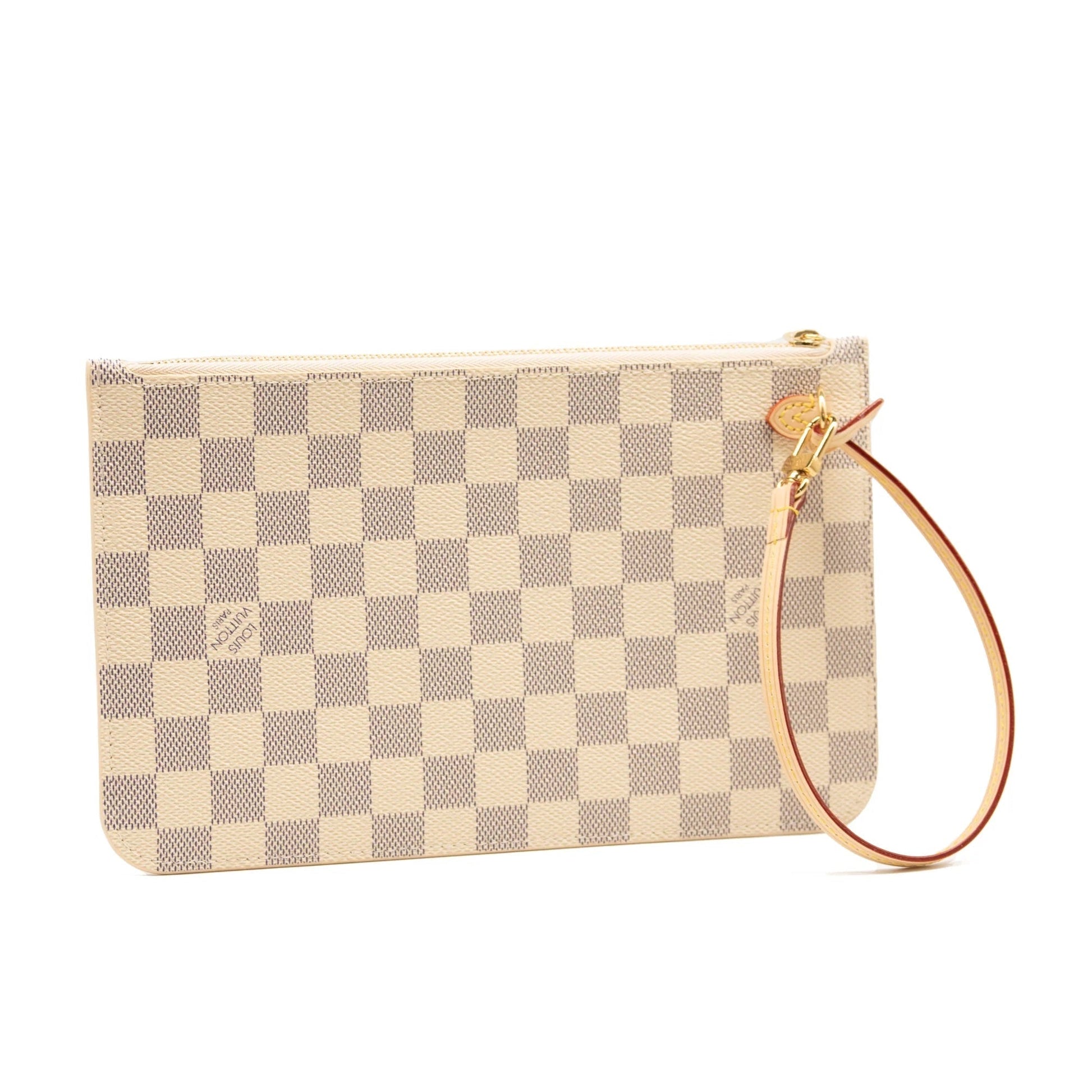 Louis Vuitton AZUR MM GM POCHETTE Damier Neverfull Tote Bag