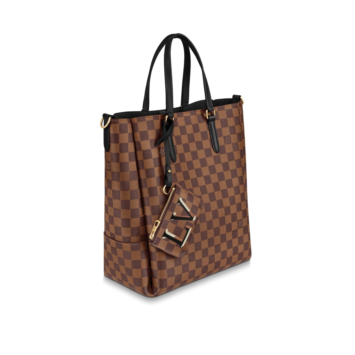 Louis Vuitton Ebene Belmont MM Damier Handbag