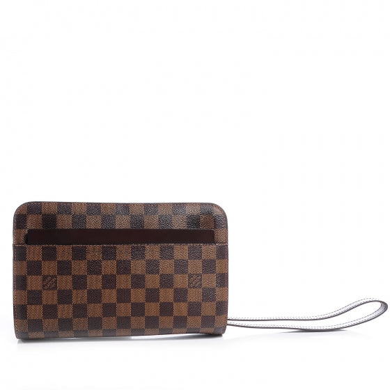 Louis Vuitton Ebene Saint Louis Business Damier Clutch Bag