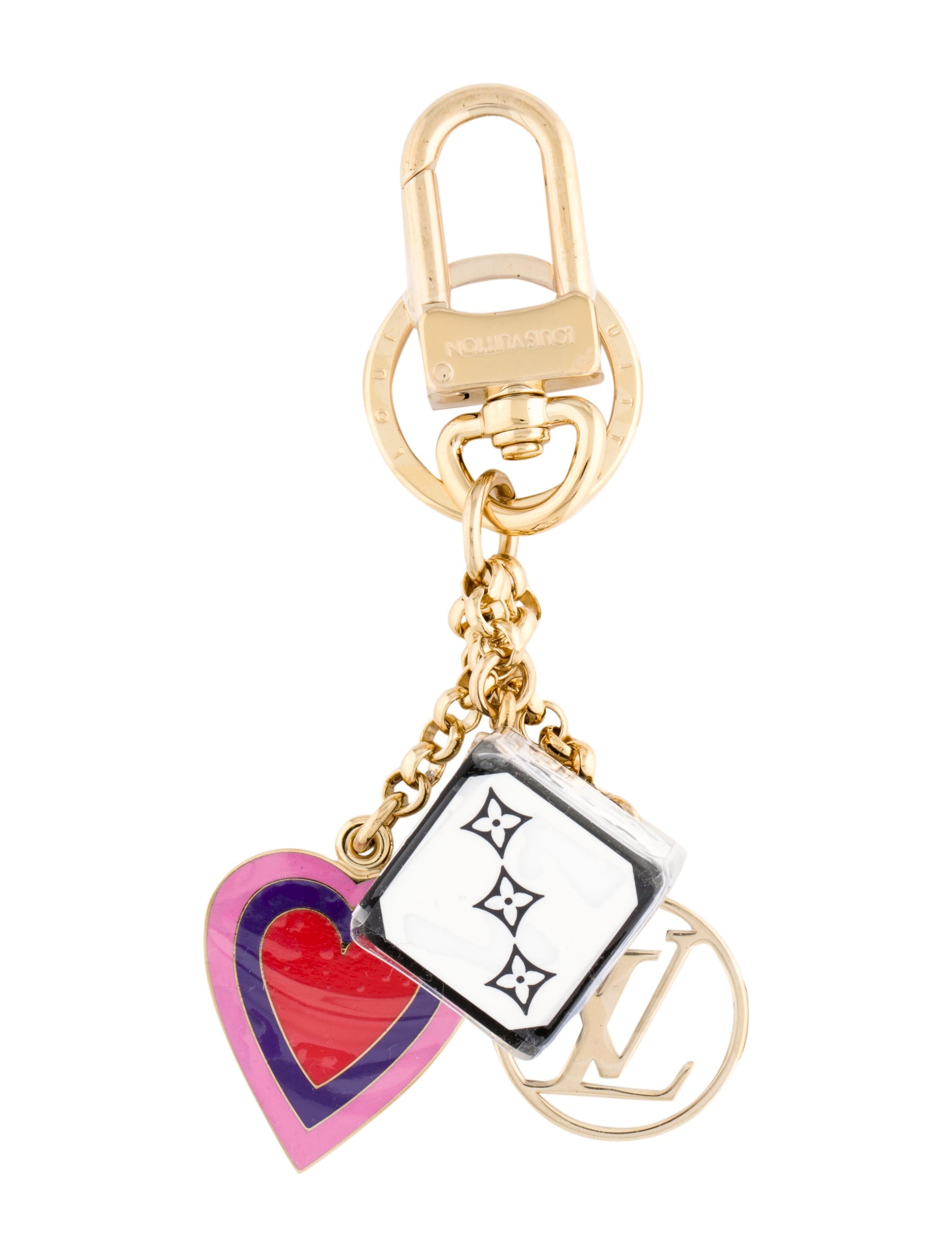 Louis Vuitton Game On Dice Heart Charm Key Chain