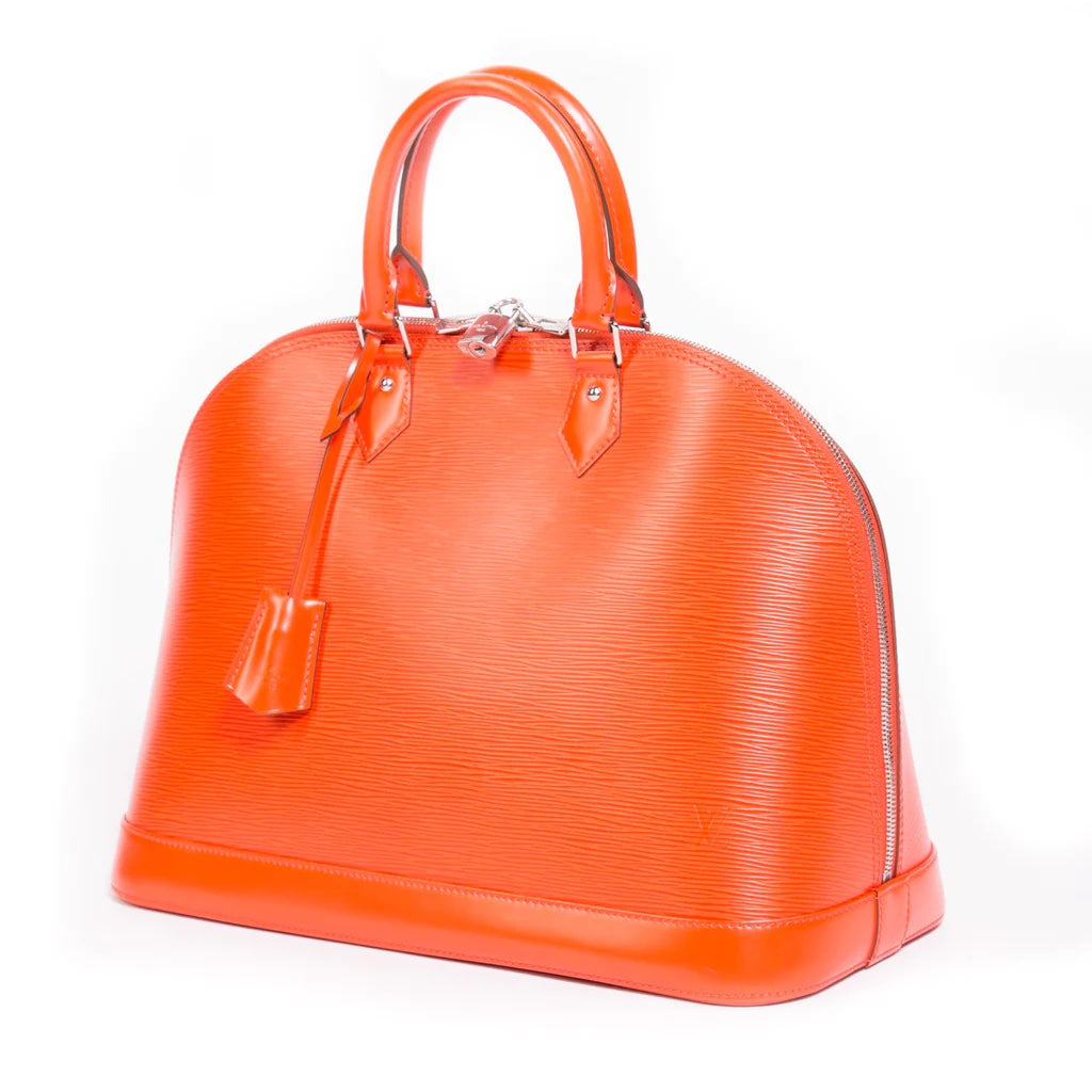 Louis Vuitton ALMA GM Epi Leather Orange Handbag