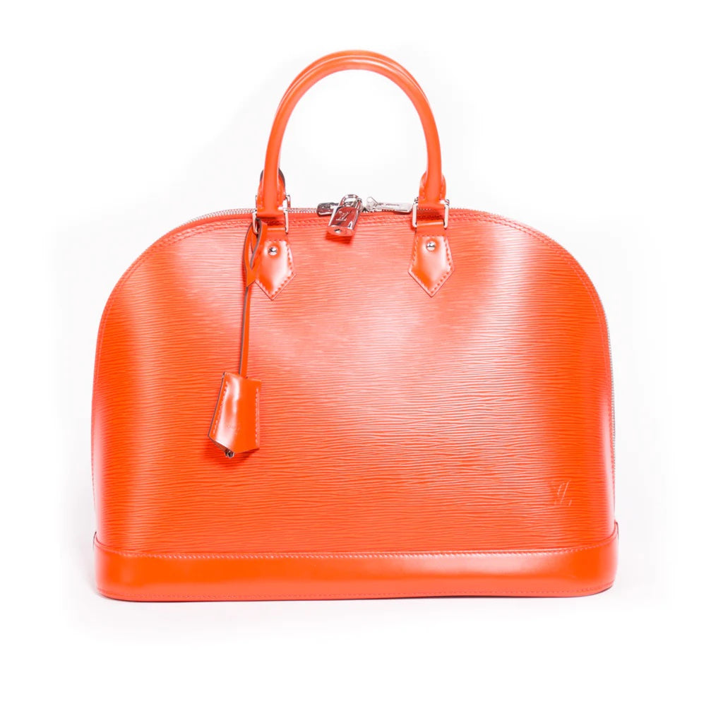 Louis Vuitton ALMA GM Epi Leather Orange Handbag