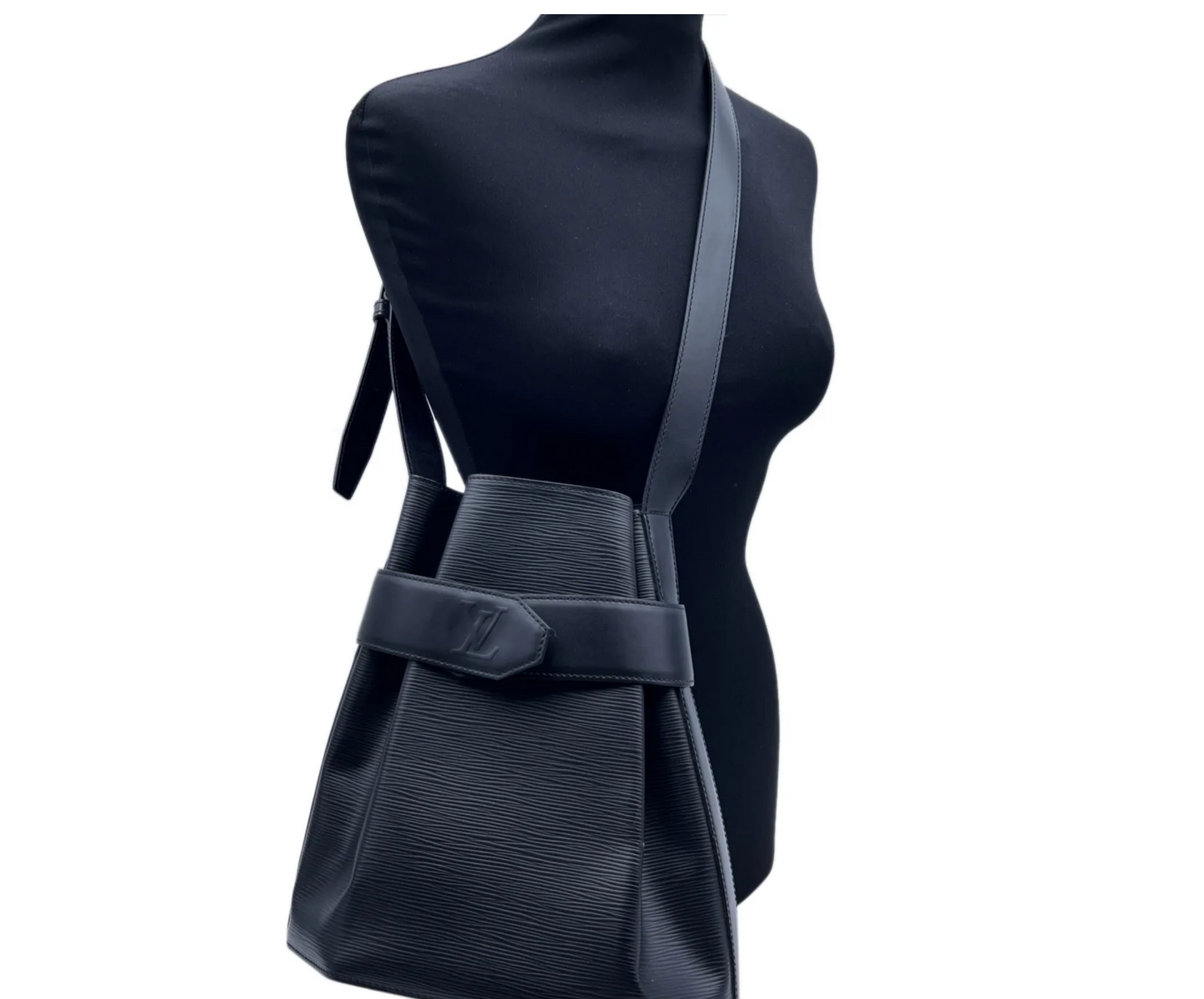 Louis Vuitton SAC D'EPAULE Blue Leather Epi Handbag