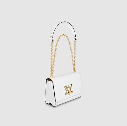 Louis Vuitton TWIST MM Epi Handbag Chain Bag