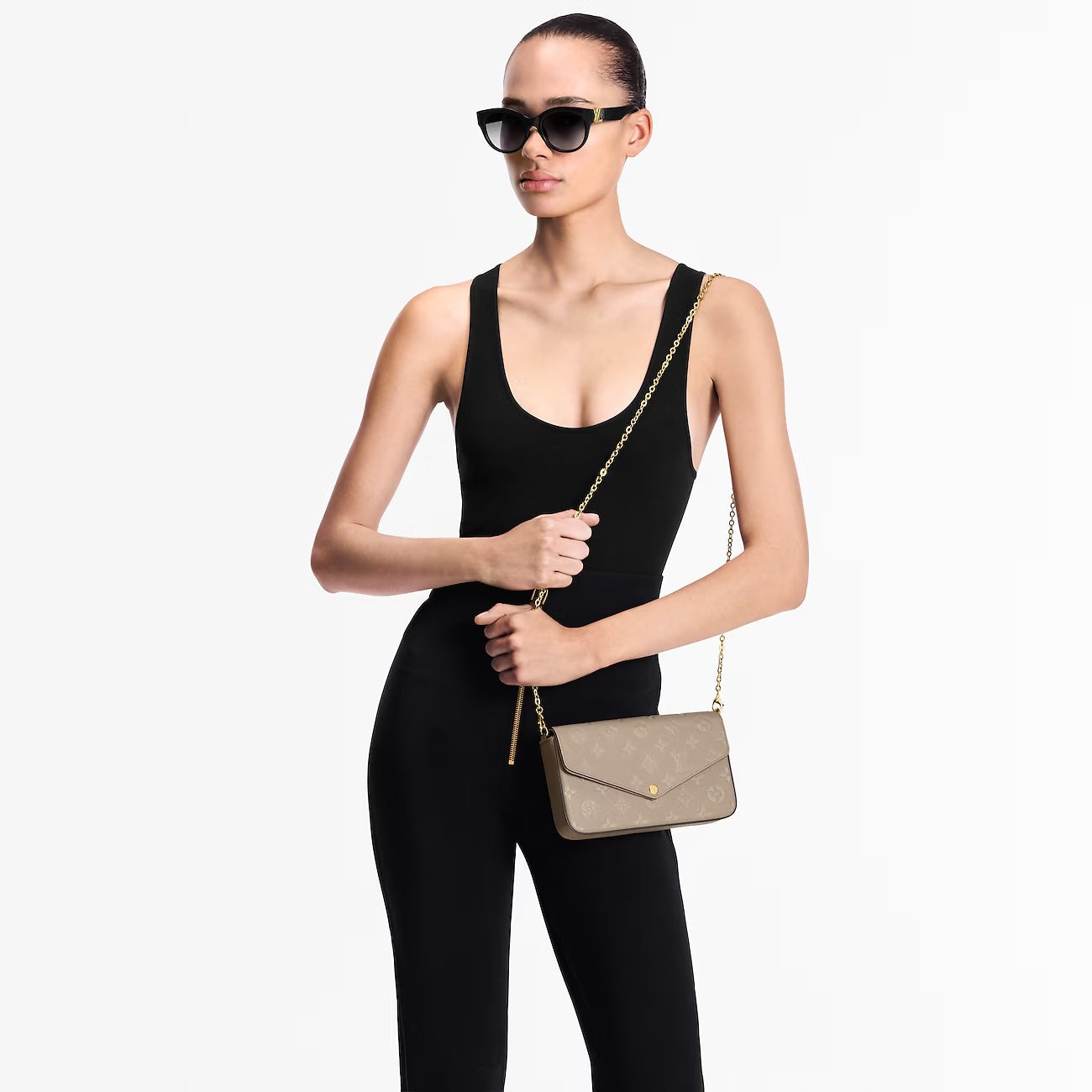 Louis Vuitton POCHETTE FÉLICIE Monogram Empreinte Leather Crossbody Bag