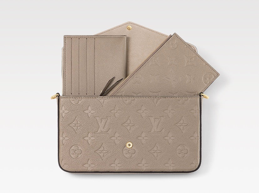 Louis Vuitton POCHETTE FÉLICIE Monogram Empreinte Leather Crossbody Bag