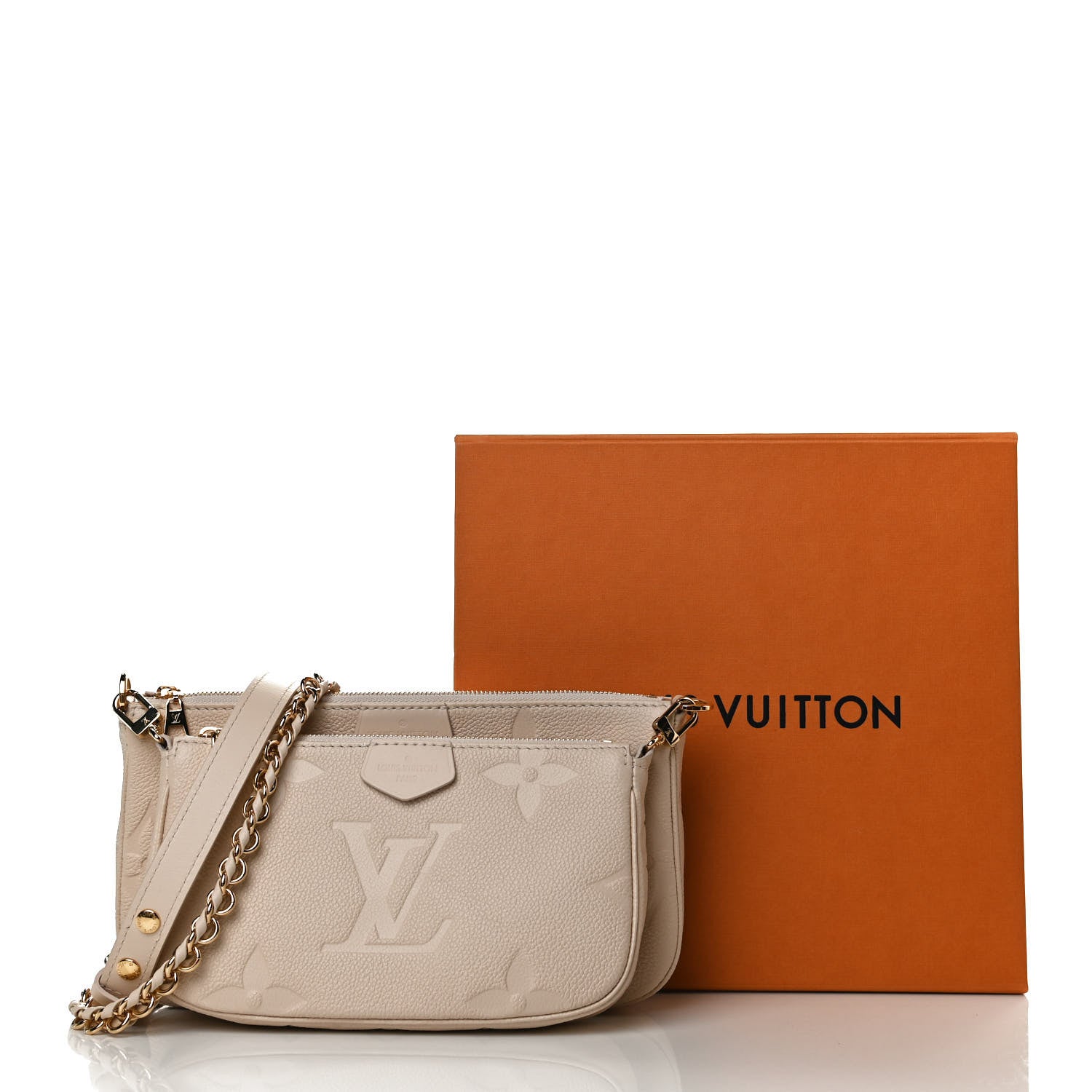 Louis Vuitton GIANT MULTI POCHETTE Monogram Empreinte Clutch Bag