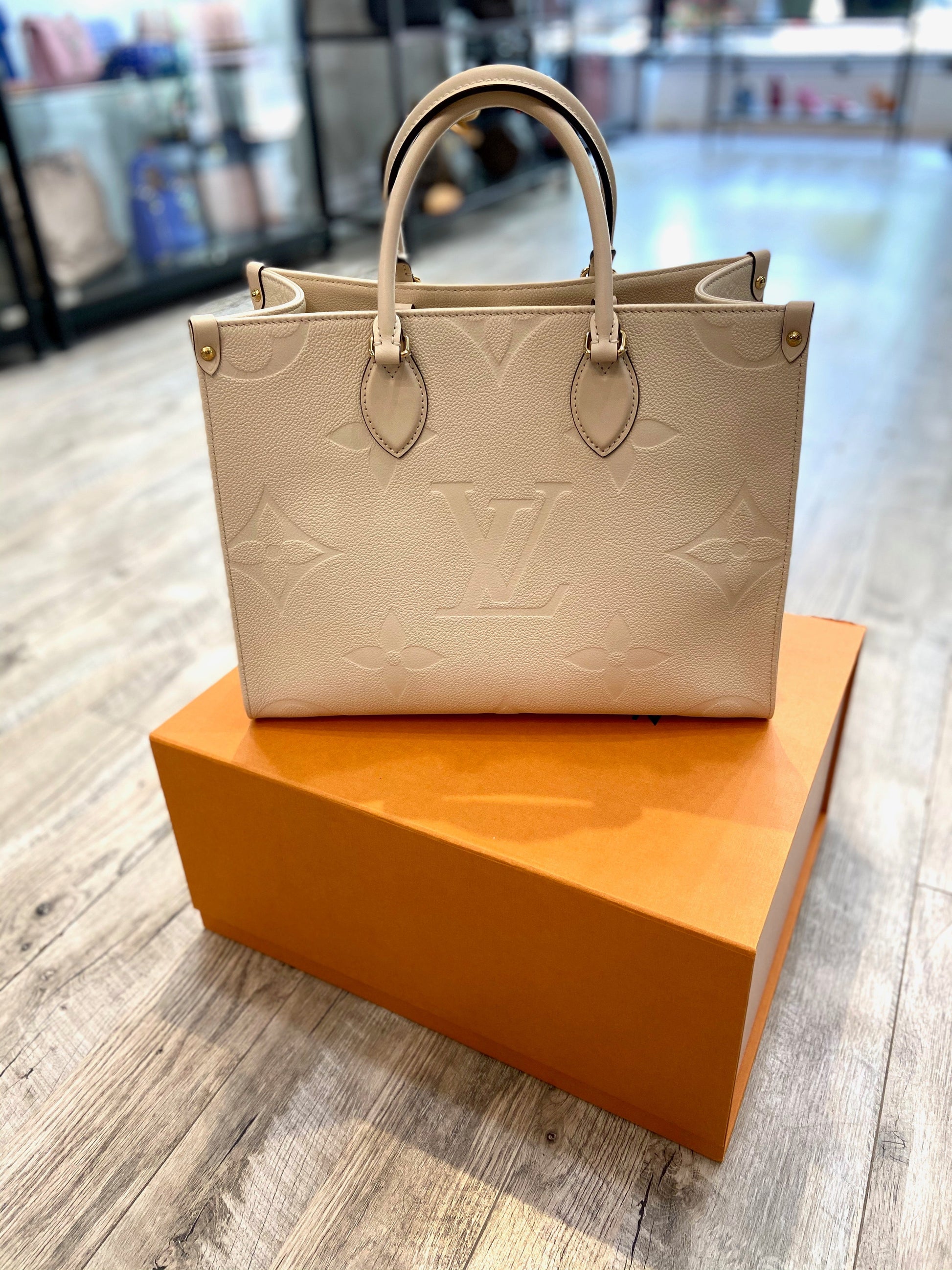 Louis Vuitton GIANT ONTHEGO Monogram Empreinte Leather Tote Bag Bag 1
