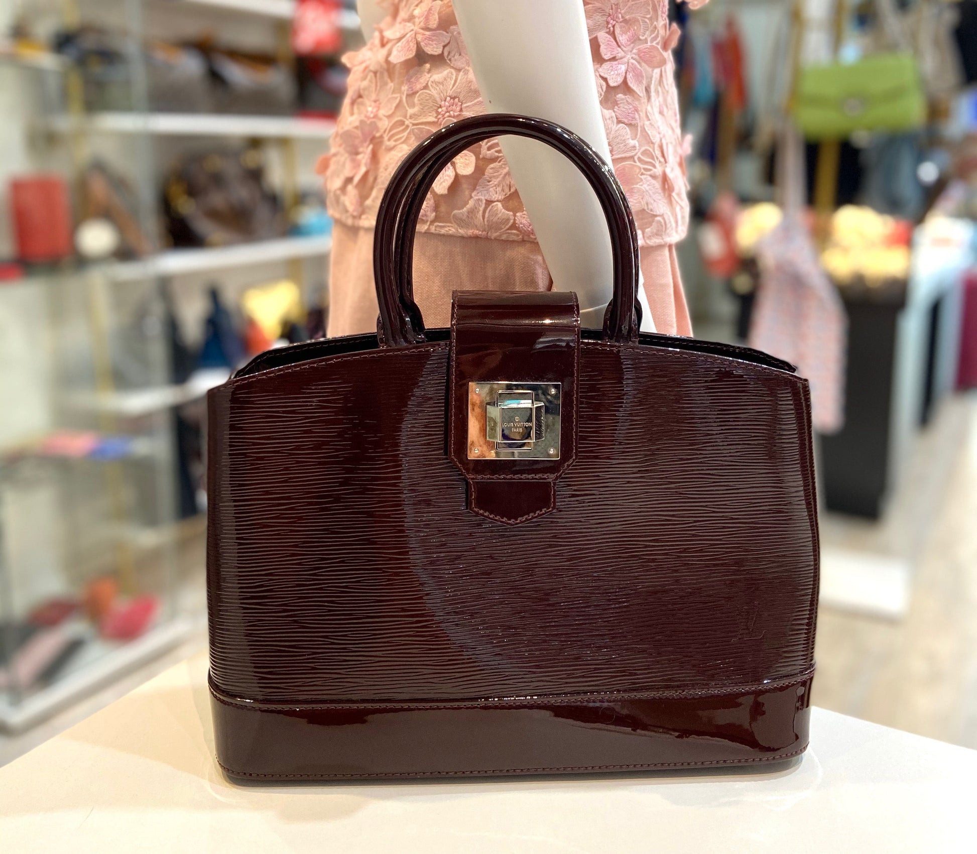 Louis Vuitton ELECTRIC MIRABEAU PM Epi Leather Handbag