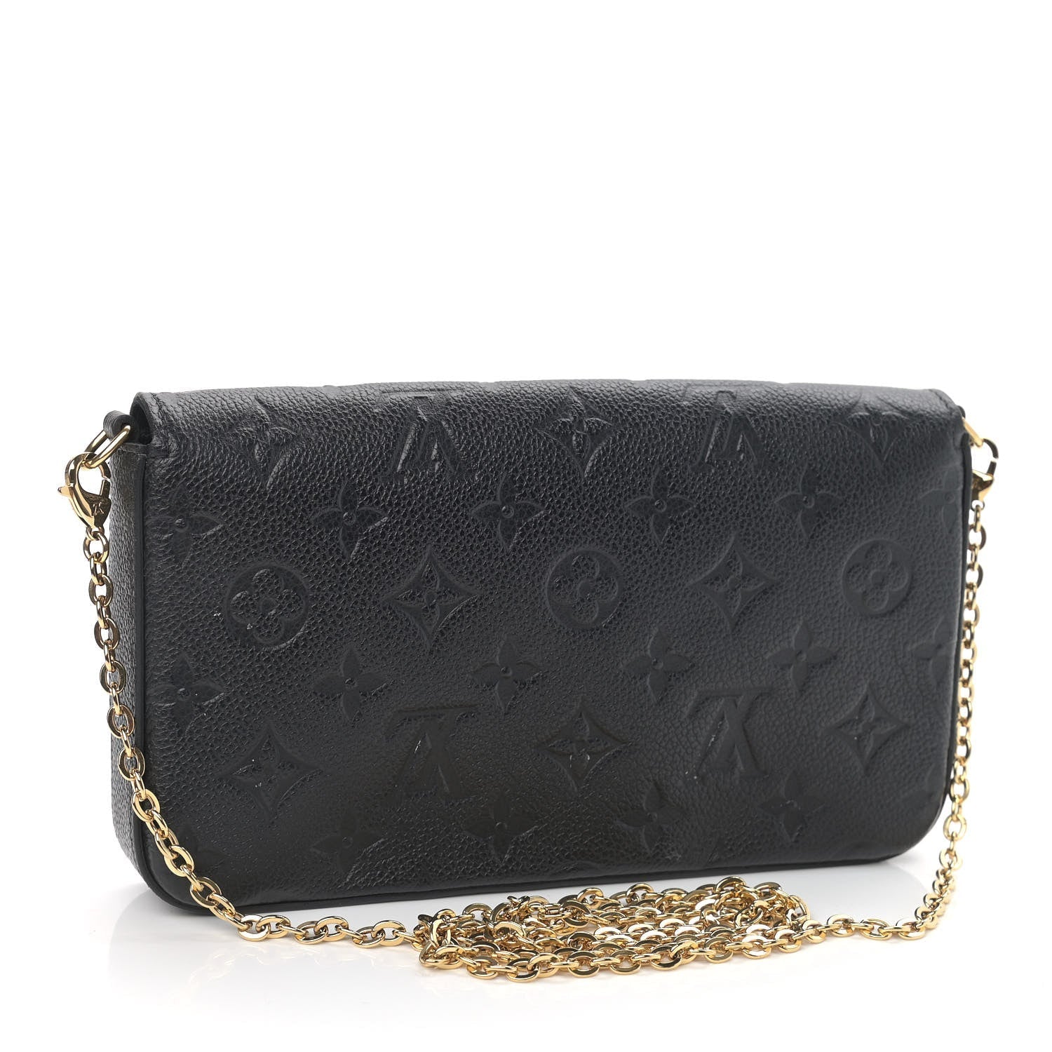 Louis Vuitton Felicie Pochette Monogram Empreinte Leather Clutch Bag