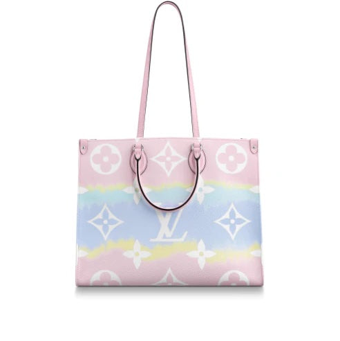 Louis Vuitton GIANT ESCALE ONTHEGO GM PASTEL Monogram Tote Bag