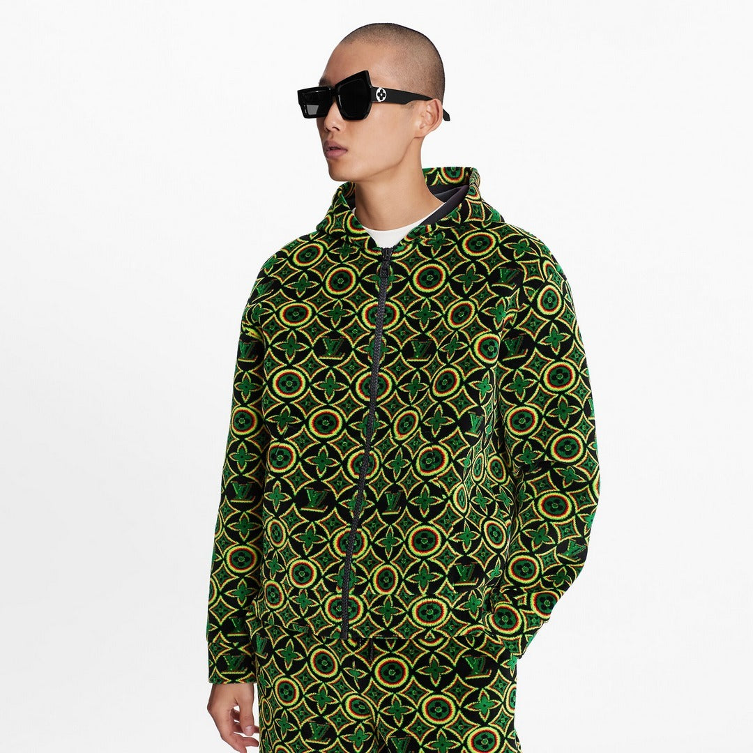 Louis Vuitton JAMAICAN FLOWER ZIP HOODED JACKET Apparel