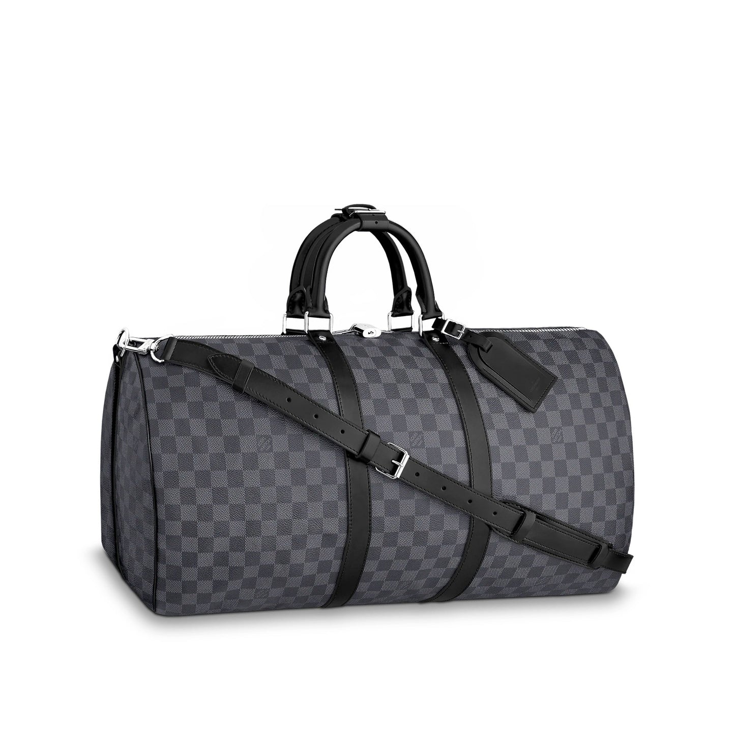 Louis Vuitton KEEPALL BANDOULIÈRE 55 GRAPHITE Damier Travel Bag