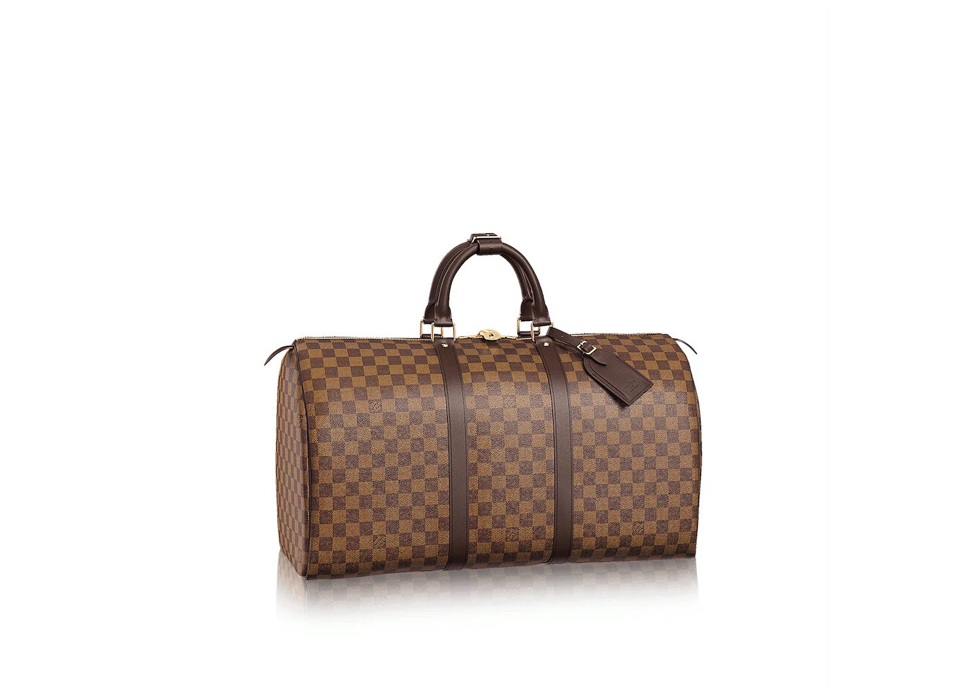 Louis Vuitton KEEPALL BANDOULIÈRE 50 EBENE Damier Travel Bag