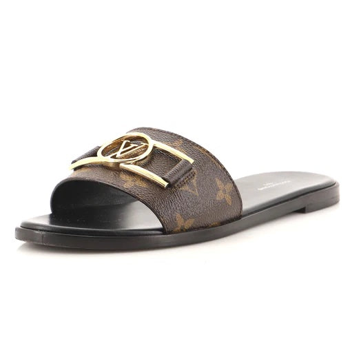 Louis Vuitton LOCKIT MULES Monogram Shoes