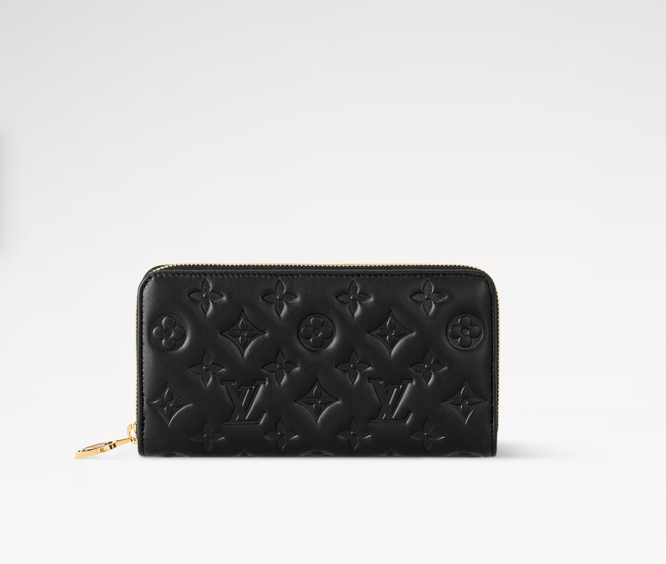 Louis Vuitton EMBOSSED COUSSIN ZIPPY Monogram Lambskin Wallet Case