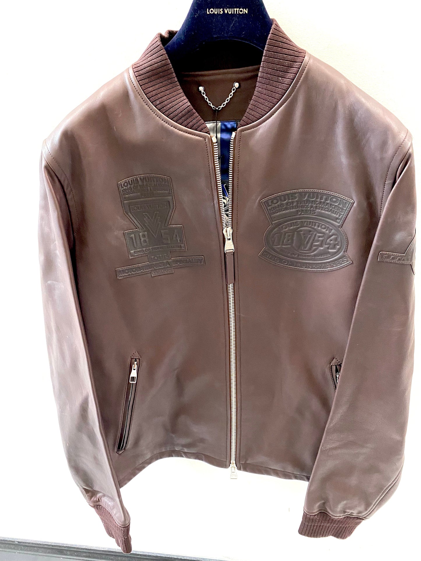 Louis Vuitton KING TRUNK MAKERS PATCH BLOUSON Calfskin Apparel