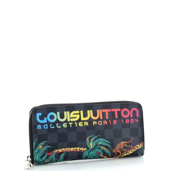 Louis Vuitton LIMITED EDITION DAMIER COBALT JUNGLE Wallet Case