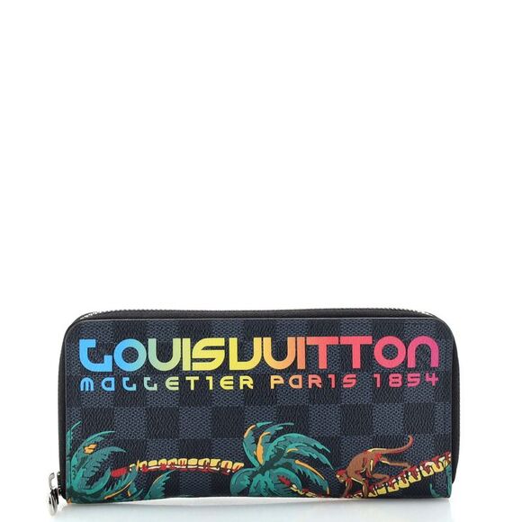 Louis Vuitton LIMITED EDITION DAMIER COBALT JUNGLE Wallet Case