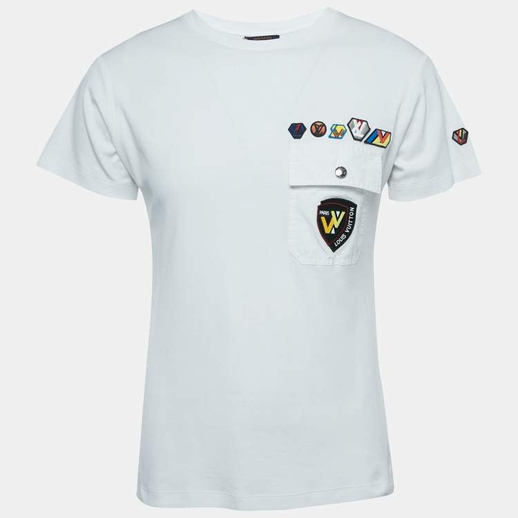 Louis Vuitton APPLIQUÉ PATCHES POCKET T-SHIRT Logo Apparel