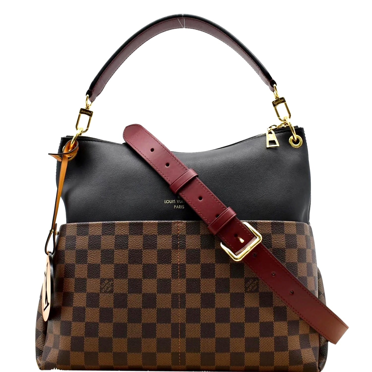 Louis Vuitton EBENE MAIDA HOBO Damier Noir Shoulder Bag