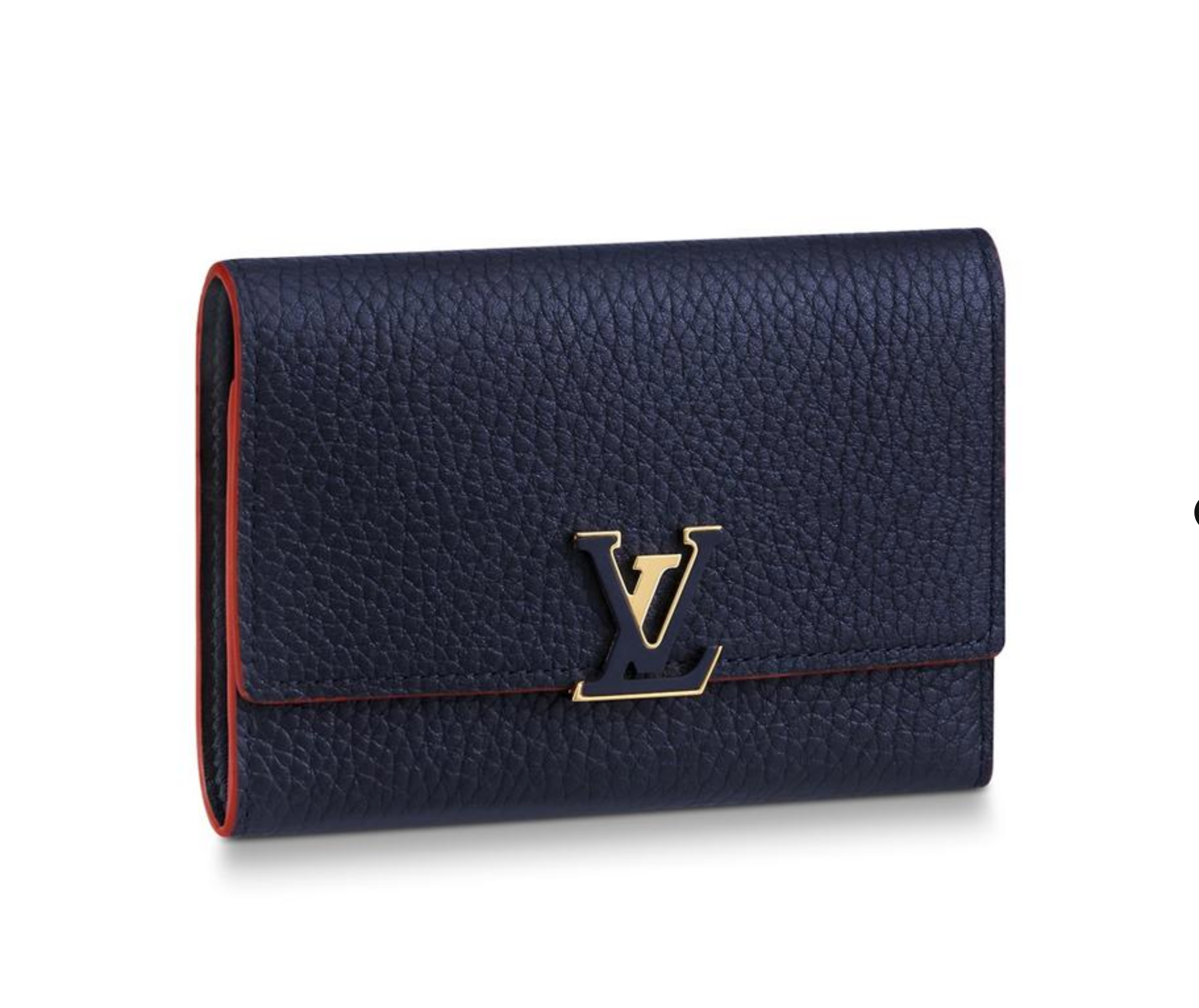Louis Vuitton Marine Rouge Capucines Calfskin Wallet Case