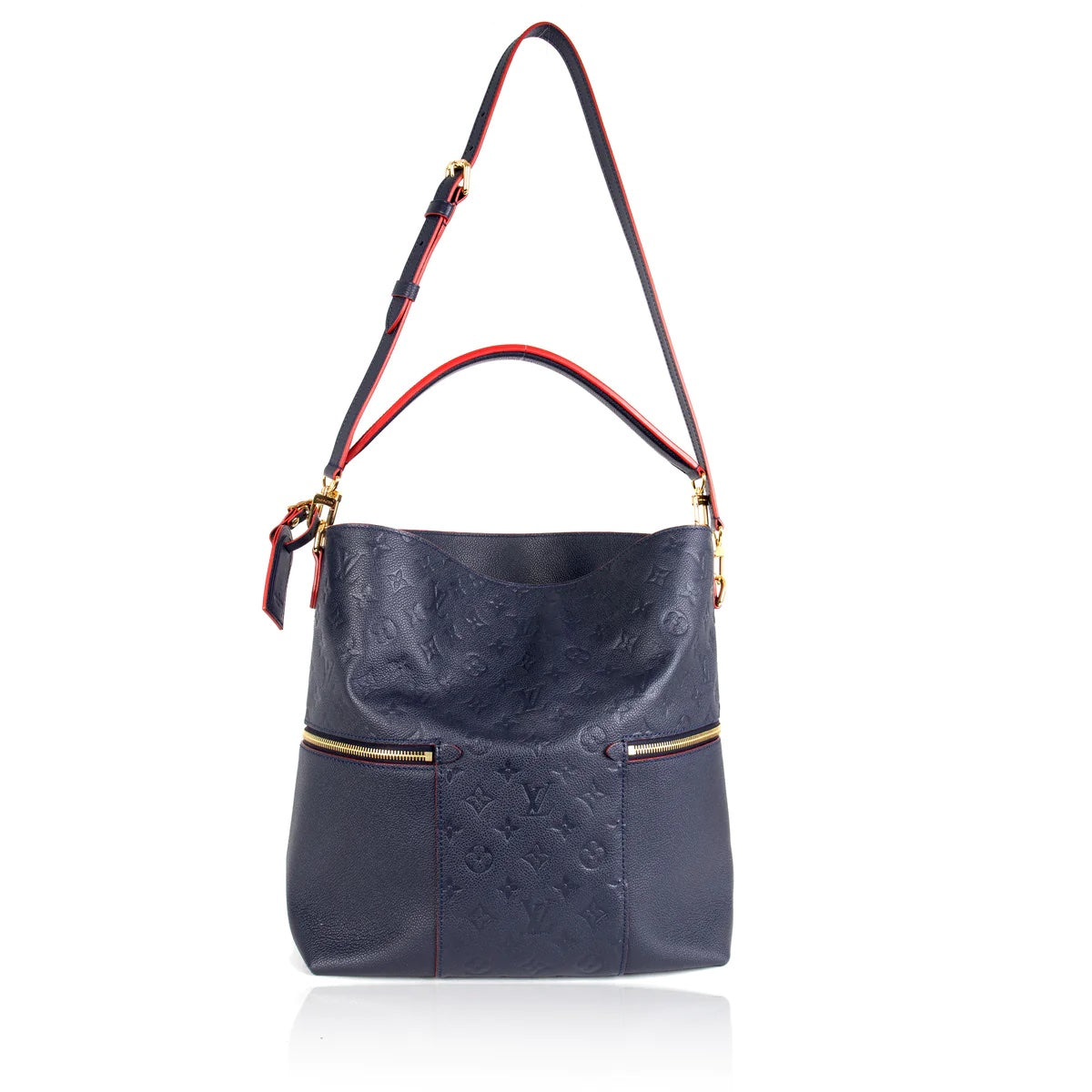 Louis Vuitton MÉLIE MARINE ROUGE Monogram Empreinte Handbag