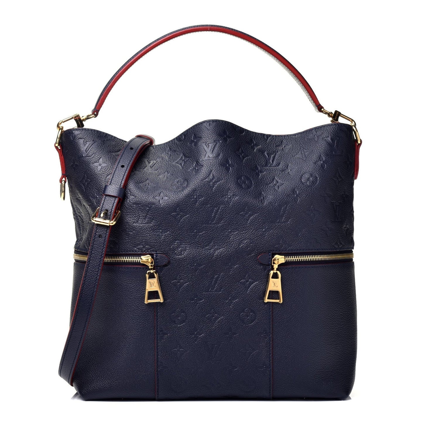 Louis Vuitton MÉLIE MARINE ROUGE Monogram Empreinte Handbag