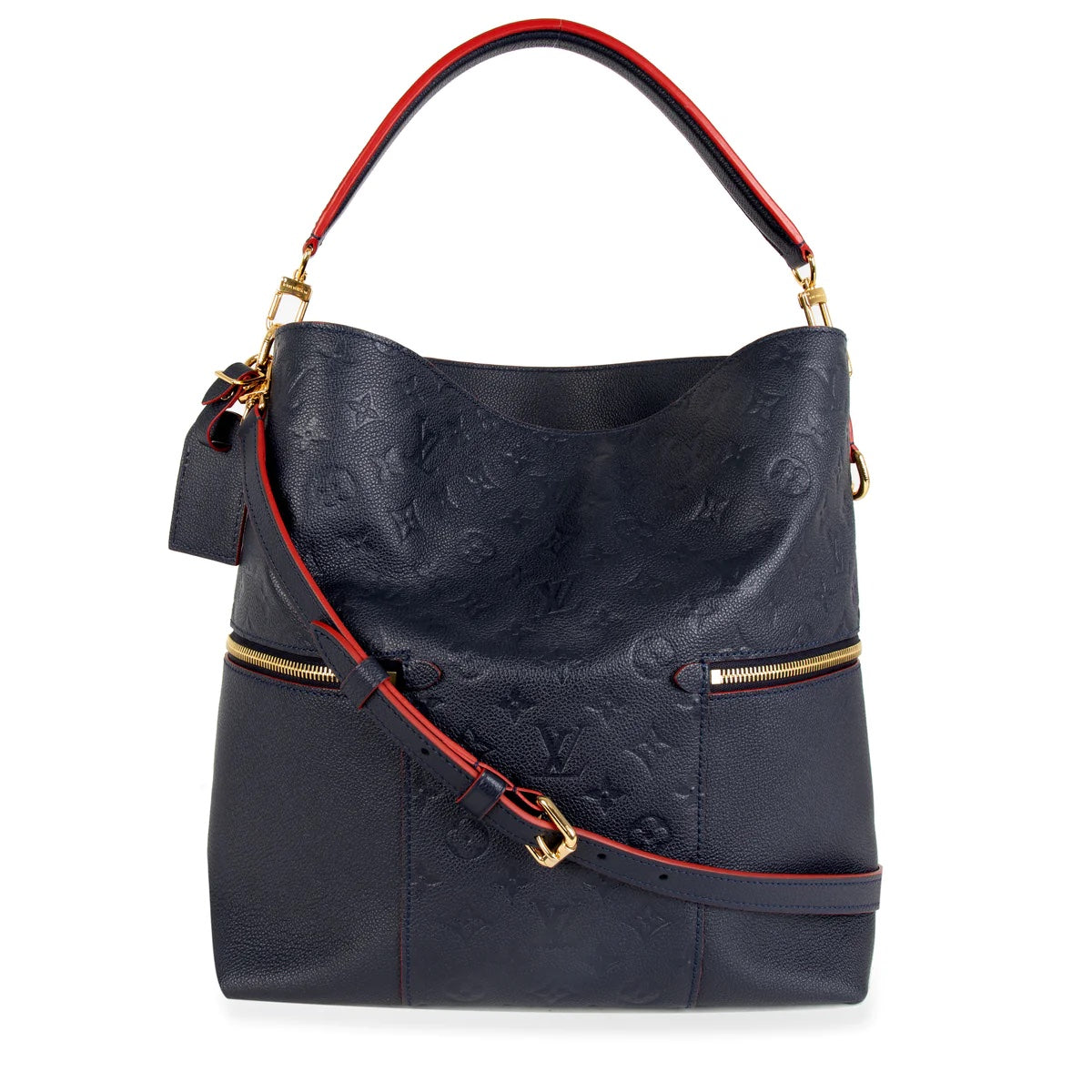 Louis Vuitton MÉLIE MARINE ROUGE Monogram Empreinte Handbag