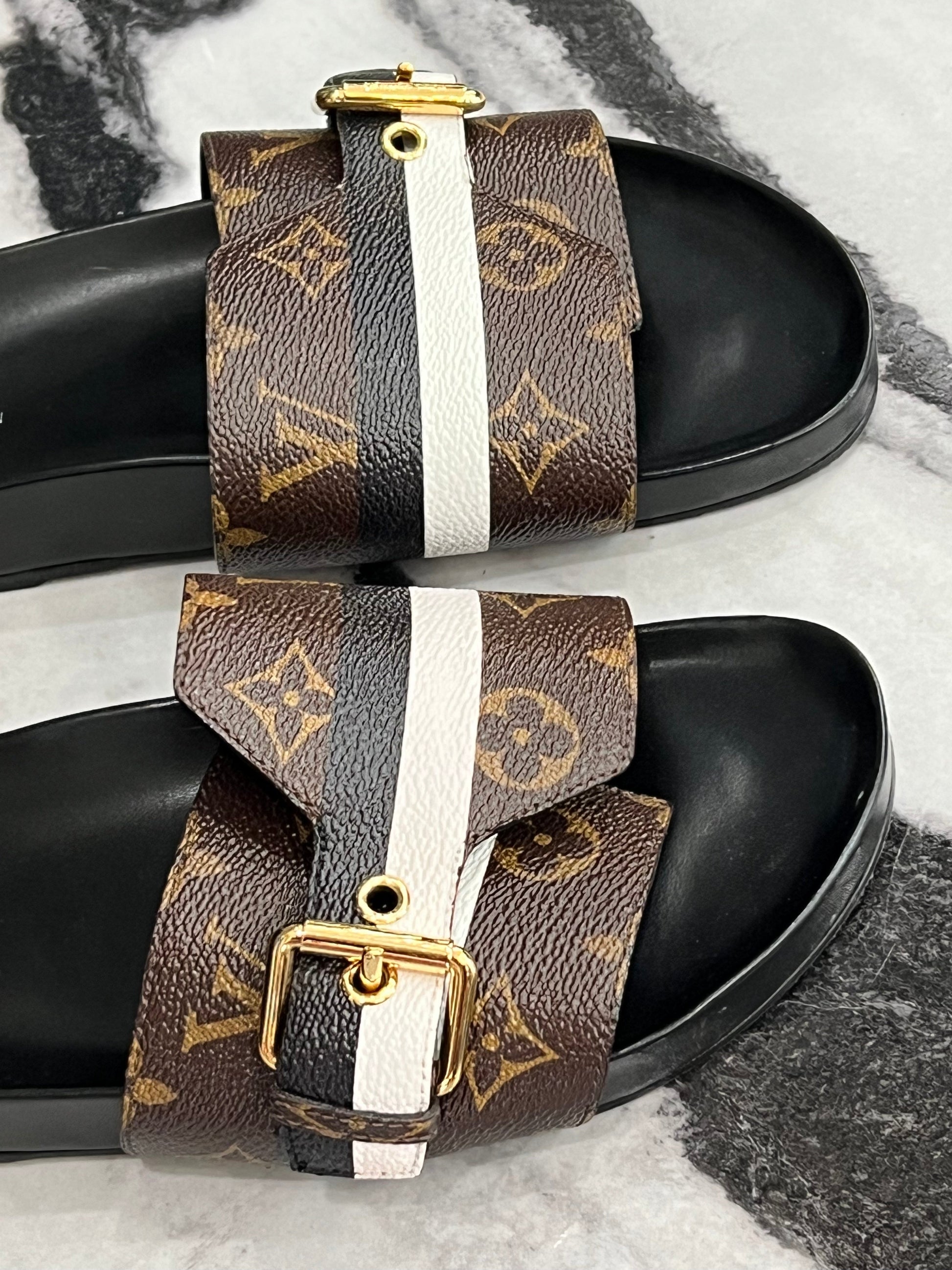 Louis Vuitton SLIDES Monogram Handbag