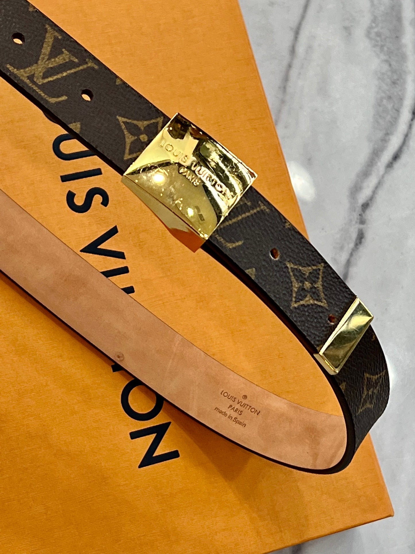 Louis Vuitton CEINTURE CARRE BELT Monogram