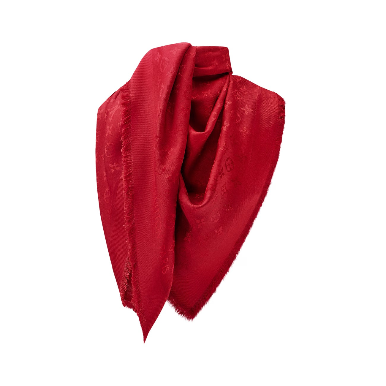 Louis Vuitton CLASSIC SILK WOOL SHAWL Monogram Scarf