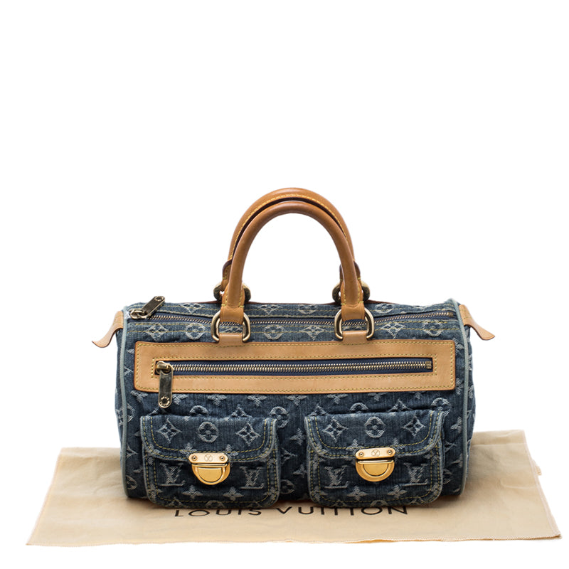Louis Vuitton DENIM NEO SPEEDY Monogram Handbag