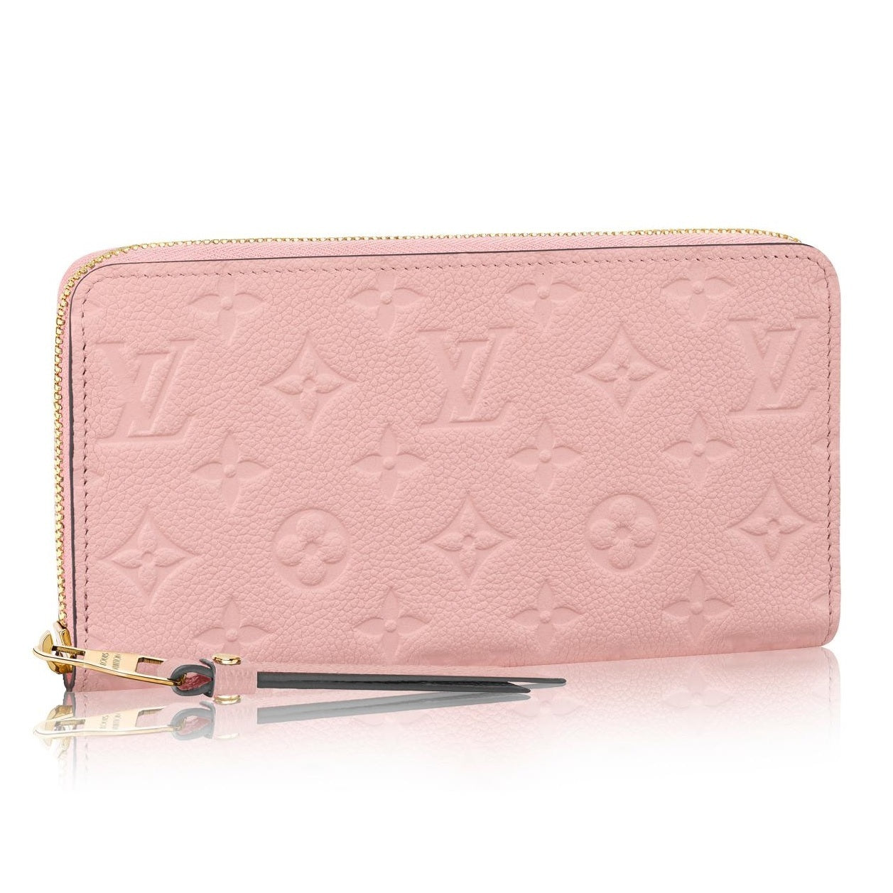 Louis Vuitton ROSE POUDRE Monogram Empreinte Leather Wallet Case