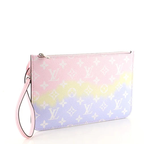 Louis Vuitton ESCALE POCHETTE PASTEL Monogram Neverfull Tote Bag