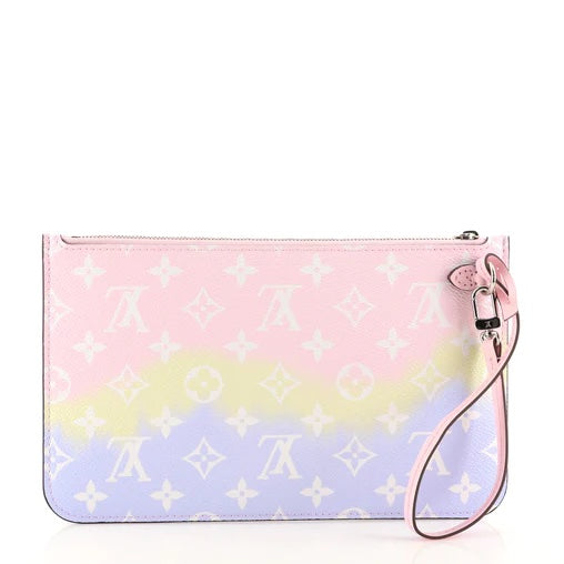 Louis Vuitton ESCALE POCHETTE PASTEL Monogram Neverfull Tote Bag
