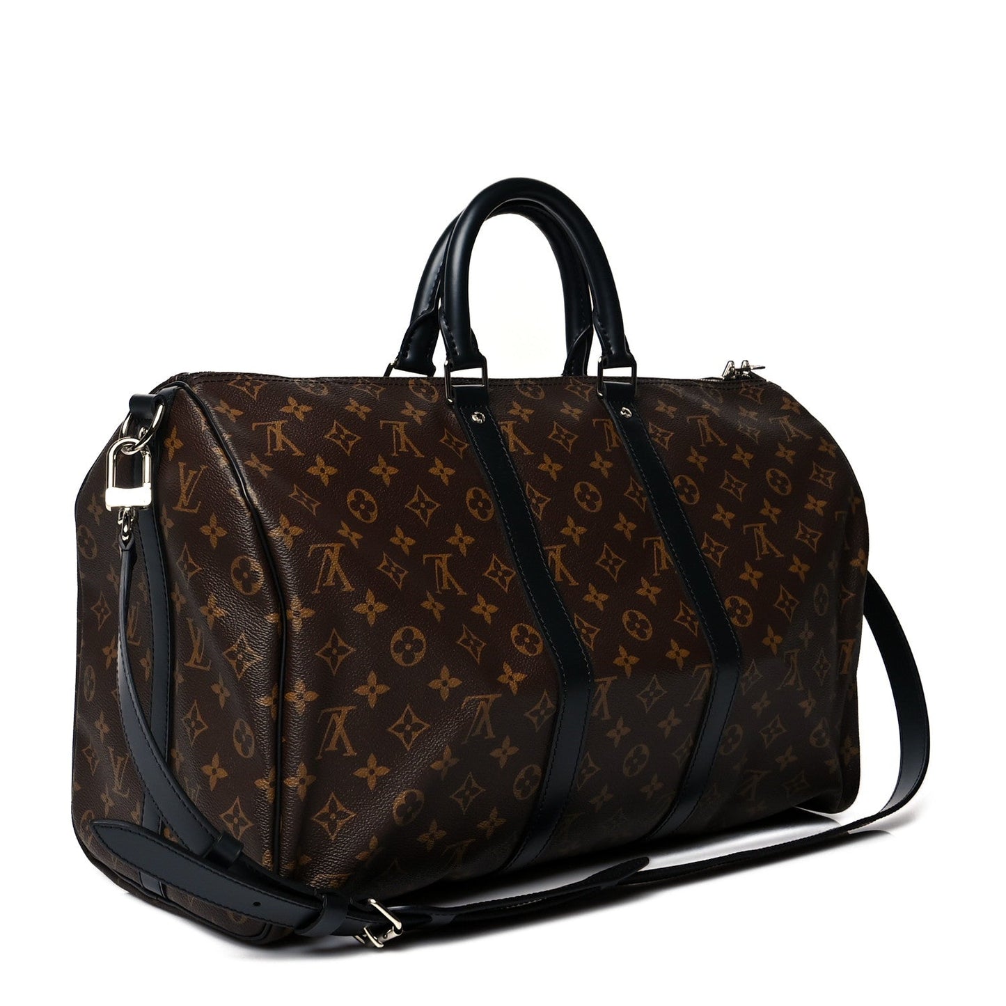 Louis Vuitton MACASSAR KEEPALL 55 Monogram Travel Bag