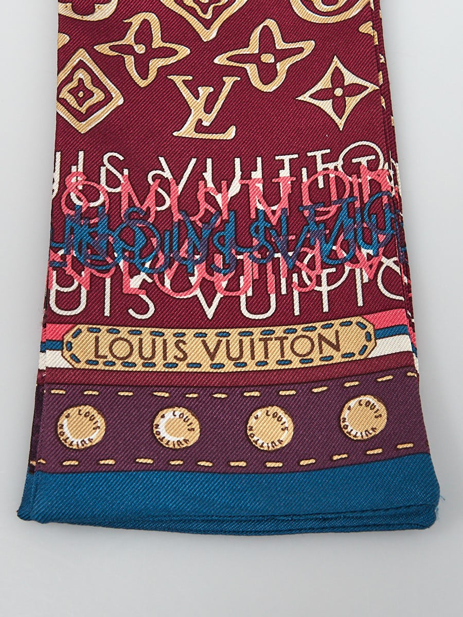 Louis Vuitton Map Silk Bandeau Scarf