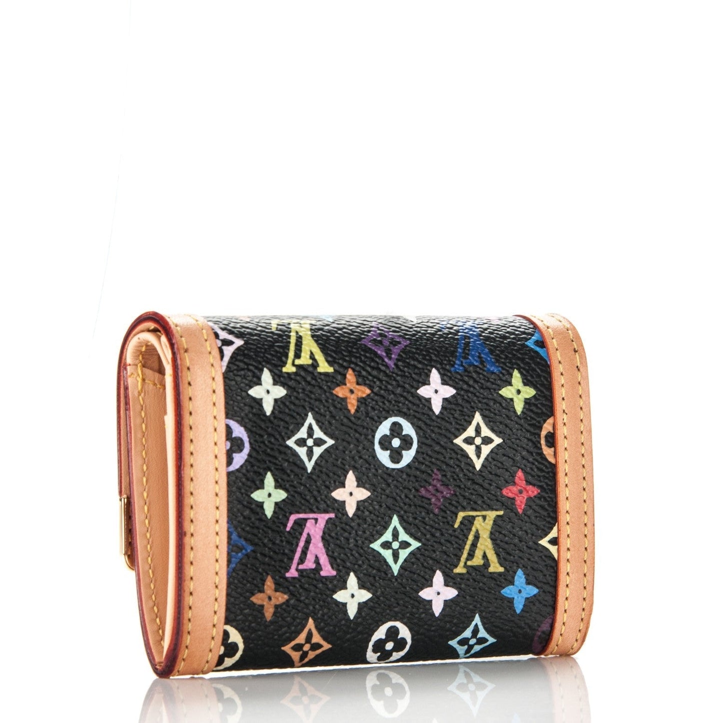 Louis Vuitton PORTE MONNAIE PLAT Monogram Multicolor Handbag