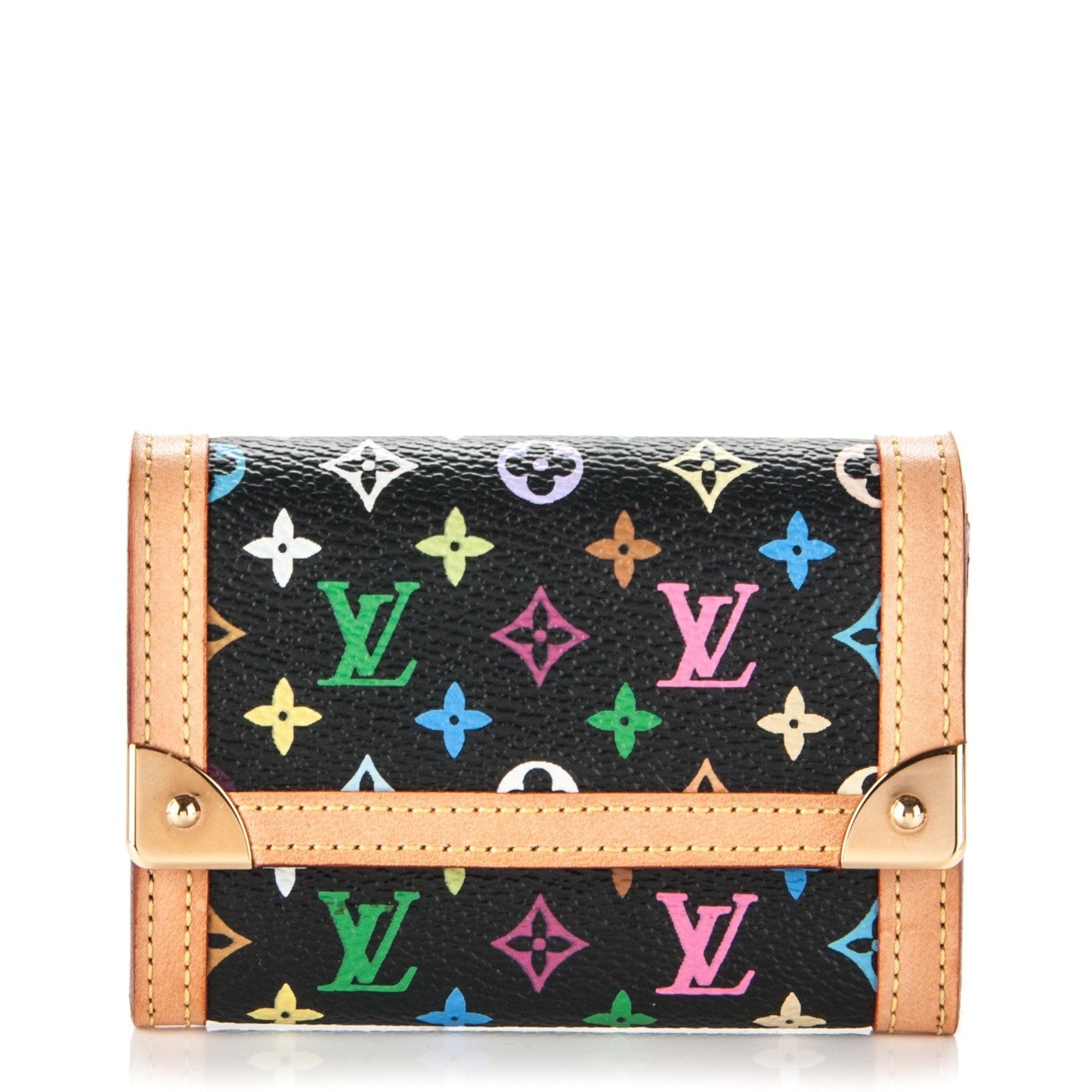 Louis Vuitton PORTE MONNAIE PLAT Monogram Multicolor Handbag