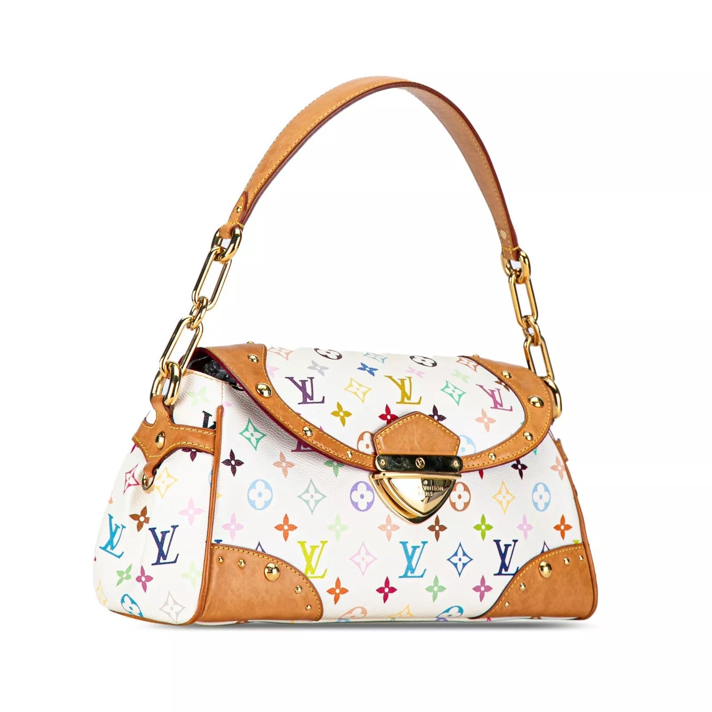 Louis Vuitton X TAKASHI MURAKAMI BEVERLY MM Monogram Satchel Bag
