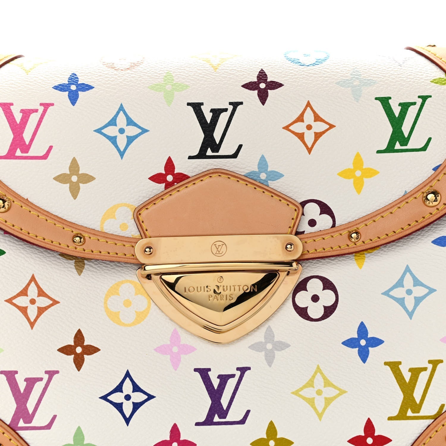 Louis Vuitton X TAKASHI MURAKAMI BEVERLY MM Monogram Satchel Bag