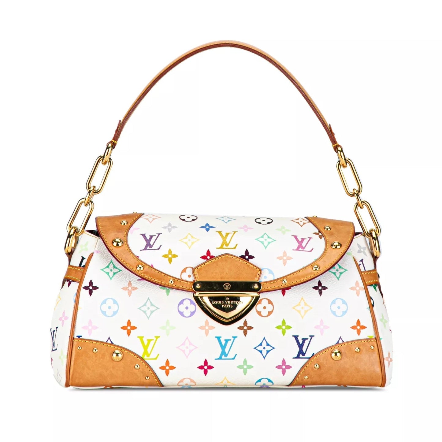 Louis Vuitton X TAKASHI MURAKAMI BEVERLY MM Monogram Satchel Bag
