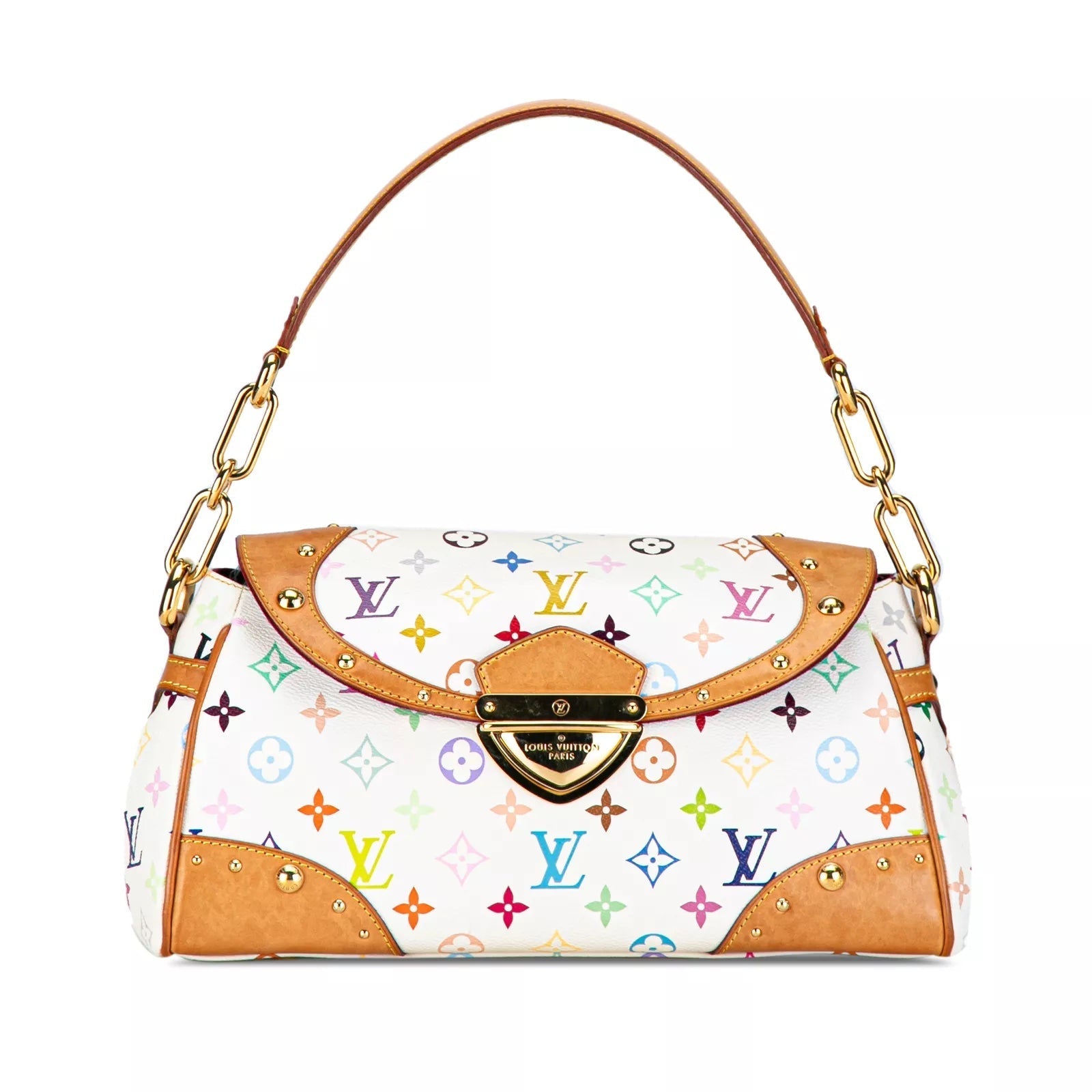 Louis Vuitton X TAKASHI MURAKAMI BEVERLY MM Monogram Satchel Bag