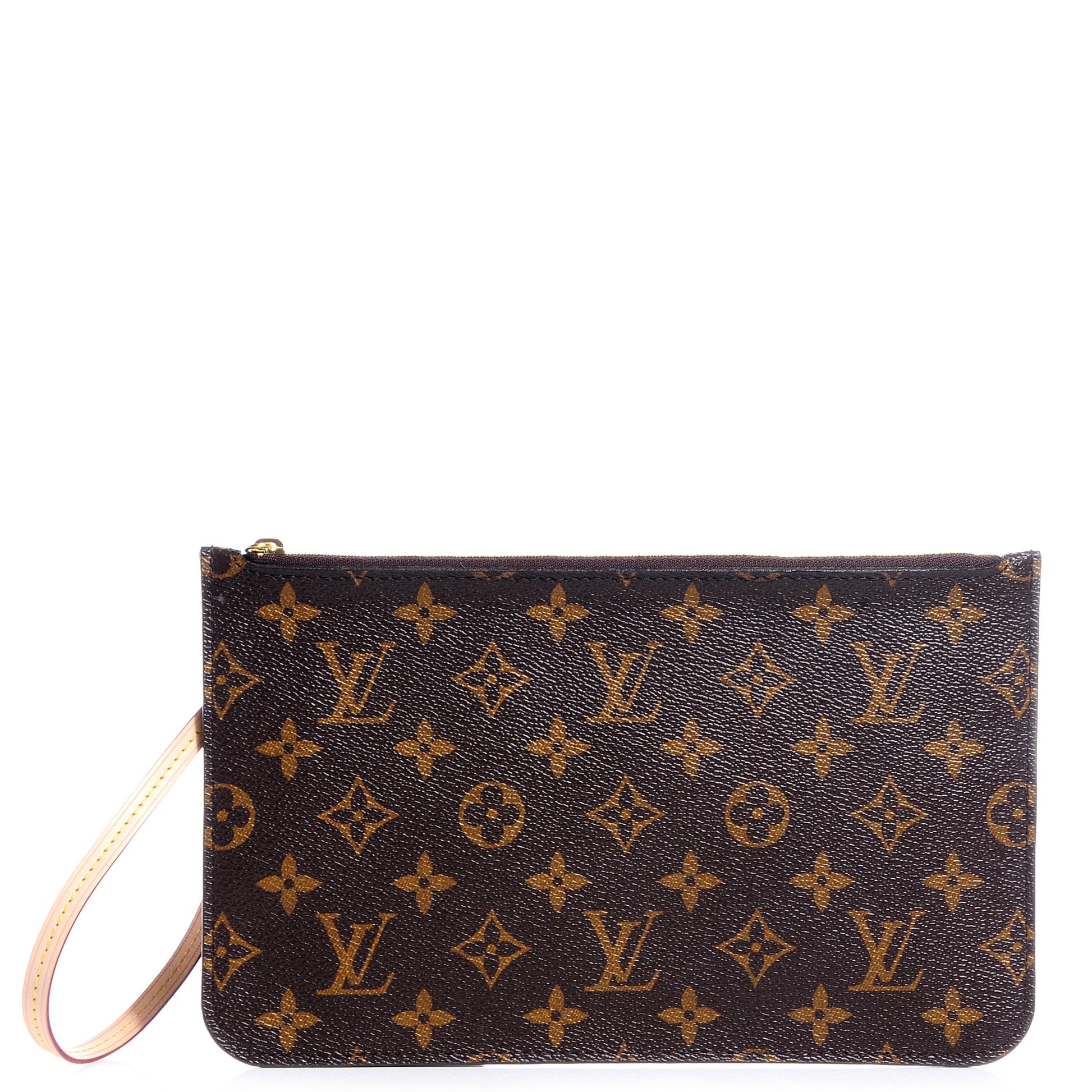 Louis Vuitton MM GM POCHETTE Monogram Pink Neverfull Tote Bag