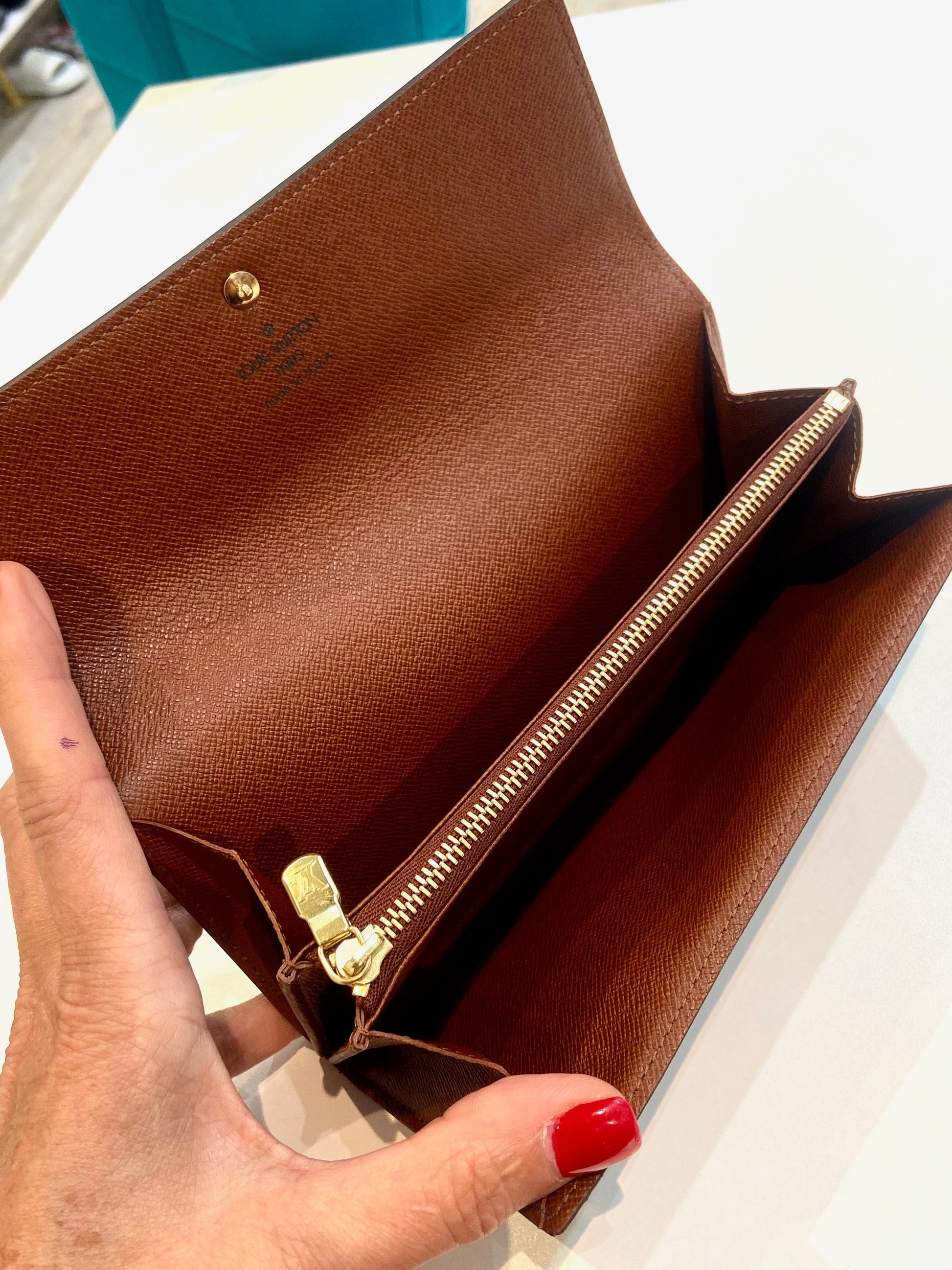 Louis Vuitton SARAH Monogram Wallet Case Sarah Wallet