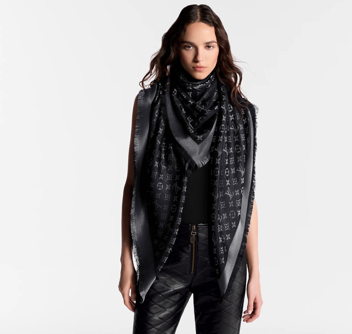 Louis Vuitton SHINE SHAWL Monogram Scarf
