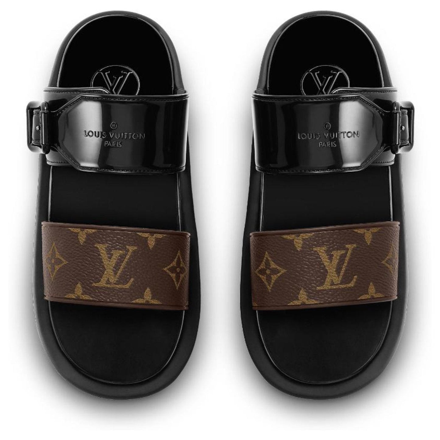 Louis Vuitton Monogram Sunbath Flat Mule Sandals