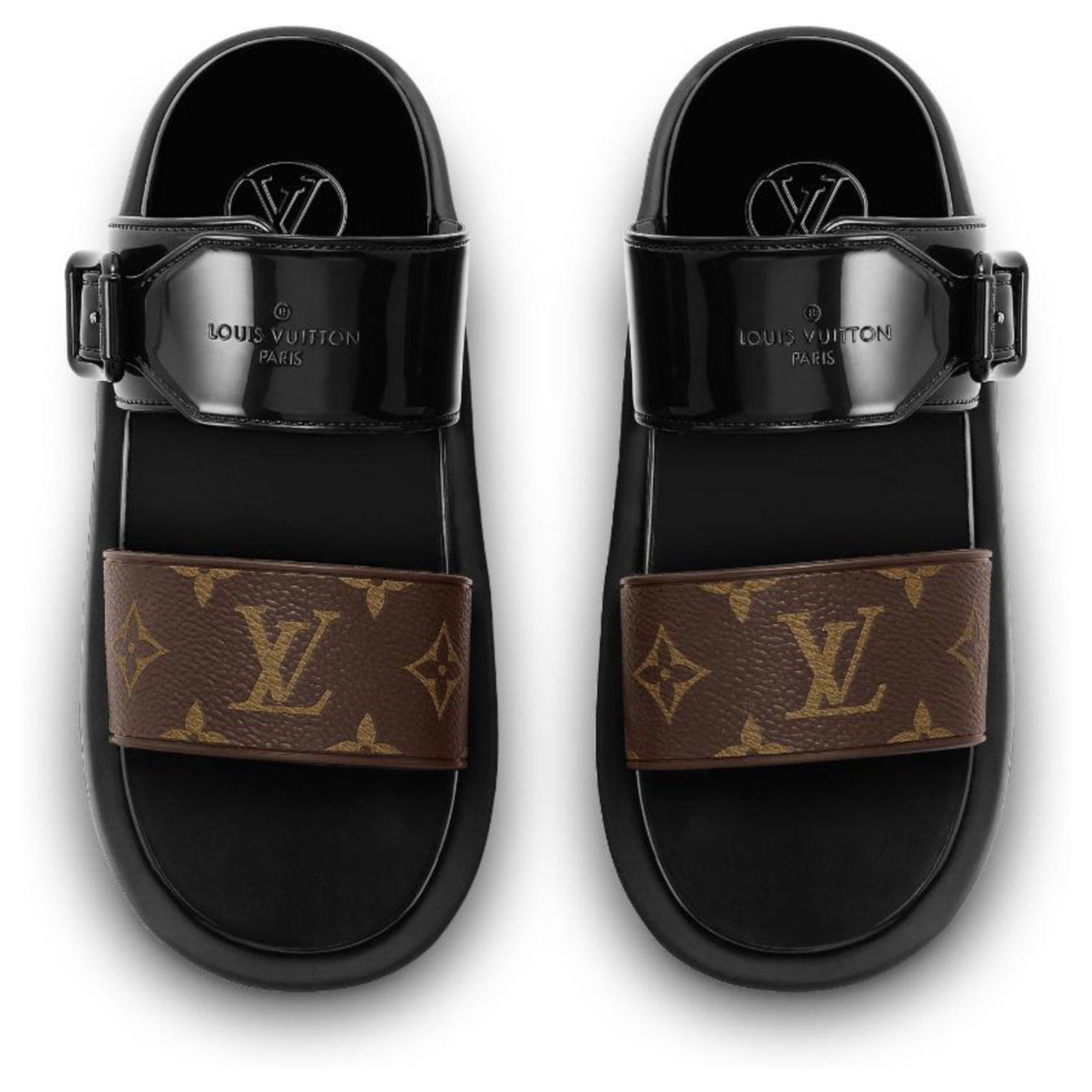 Louis Vuitton Monogram Sunbath Flat Mule Sandals
